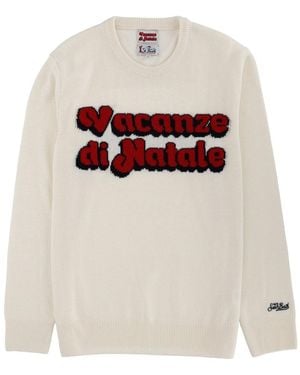 MC2 Saint Barth Graphic Jumper - White