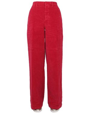 DSquared² Ribbed Wide Leg Pants - Red