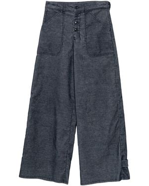 Emporio Armani Velvet Pants - Blue