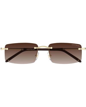 Montblanc Sonnenbrille MB0443 S 008 Goldbraun/Braun Herren