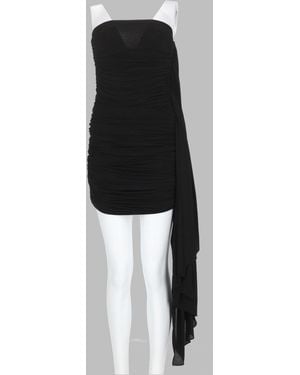 Alexander Wang Dress Mini Draped Cupro - Black