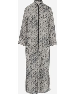 Tory Burch Long Caftan - Grijs