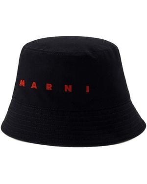 Marni Schwarzer Logo Bucket Hat