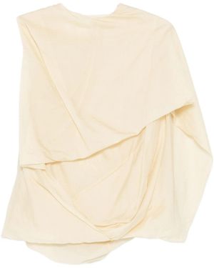 Entire studios Side Drape Top Soft Tan - Natural