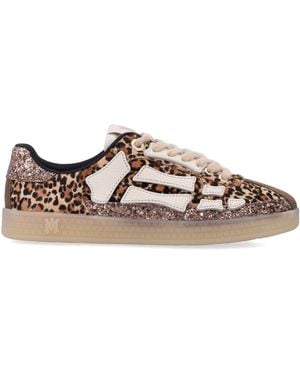 Amiri 'Leopard Pacific Bones' Sports Shoes - Brown