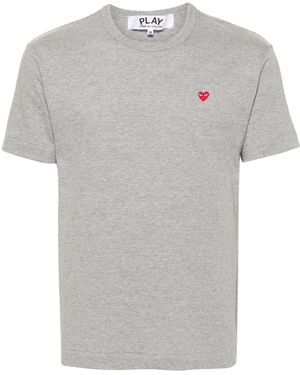 COMME DES GARÇONS PLAY Heart Emblem T-Shirt - Grey