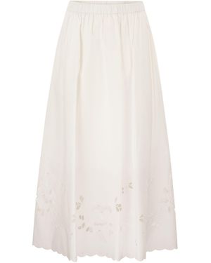 Weekend by Maxmara Wkdcaravan Midi Skirt - White