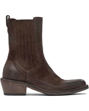 Moma Dallas 50Mm Ankle Boots - Brown