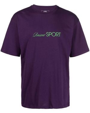 Rassvet (PACCBET) Logo-print Short-sleeve T-shirt - Purple