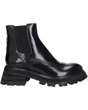 McQueen Alexander Mc Queen Boots Leather - Black
