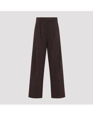 Co. Pleated Trousers - Marron