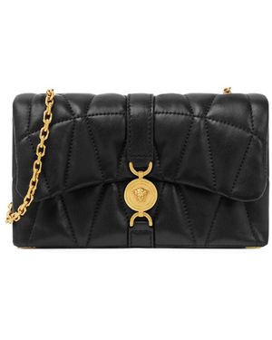 Versace Kleio Leder Mini -Tasche - Schwarz