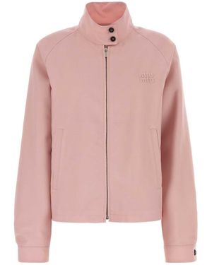 Miu Miu Mohair Blend Jacket - Pink