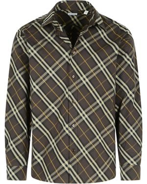 Burberry Brown -Baumwollhemd - Grau