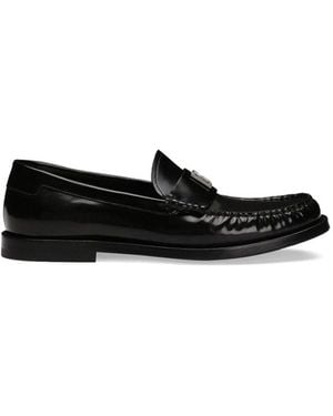 Dolce & Gabbana Loafers Met Logoplakkaat - Zwart