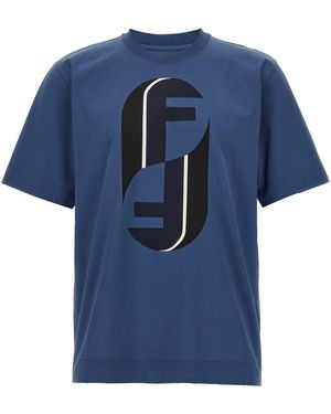 Fendi Camiseta de 'nity' - Azul