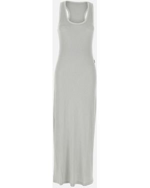 Remain Mesh Trim Sleeveless Maxi Dress - White