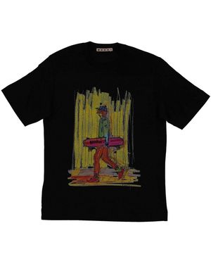 Marni Mt335 U Maglietta - Schwarz