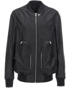 Rick Owens 'bauhaus Flight' Bomberjack - Zwart