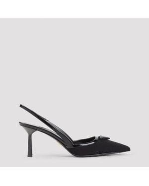 Prada 7Cm Polyamide Court Shoes - Black