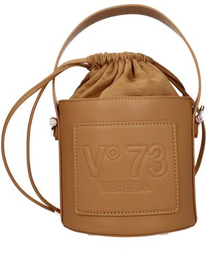 V73 V ° 73 Handtaschen Beatrix Frau Öko -Lederbraun/Leder