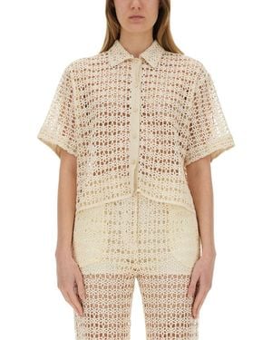 Alysi Macramé Shirt - Natural
