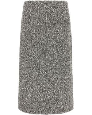 Tory Burch Rock Aus Tweed - Grau