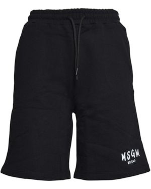 MSGM Pantalones cortos de - Negro