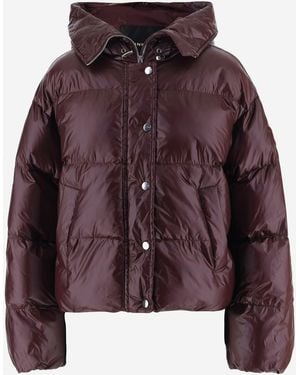 Pinko Technical Fabric Down Jacket - Purple