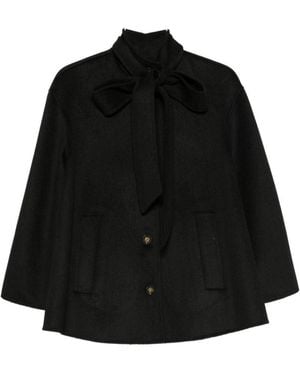 Zimmermann Valiant Wool Blend Coat - Black
