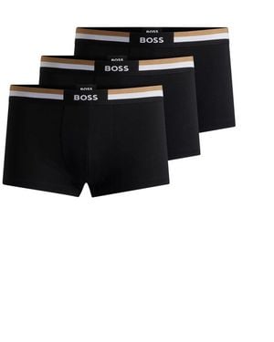 BOSS 3 Pack Boxer Con Logo - Black
