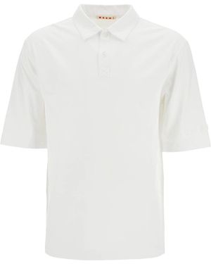 Marni 'kompaktes Trikot -Polo -Hemd' - Weiß