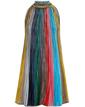 Missoni Striped Sleeveless Mini Dress - Blue