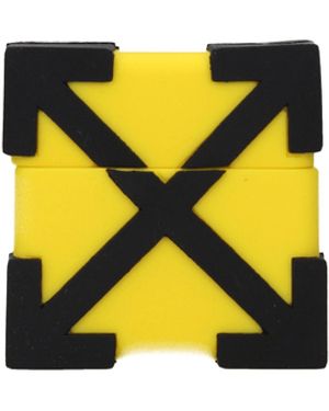Off-White c/o Virgil Abloh Off White Idée Cadeau Air Pods Pro Case Homme's Silicone Jaune/Noir
