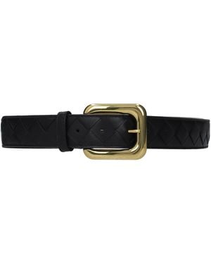 Bottega Veneta Belt Leather - Black