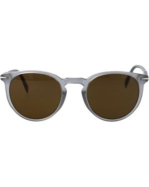 David Beckham Round Sunglasses Db 1139/S Kb770 - Grey