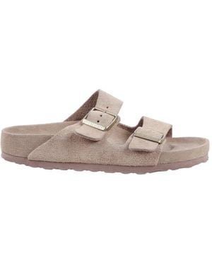 Birkenstock Arizona Exq Taupe, Suede Leather, S - Brown