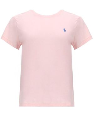 Polo Ralph Lauren T-Shirt With Logo - Pink