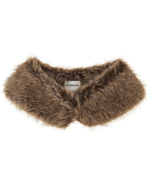P.A.R.O.S.H. Collar de piel sintética - Marrón