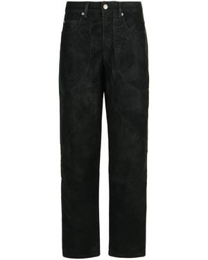 Isabel Marant 'Kelvina' Faux Leather Trousers - Black