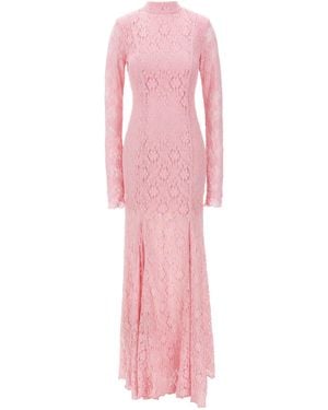 ROTATE BIRGER CHRISTENSEN Roteer Birger Christensen Maxi Lace Dress - Roze