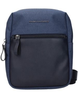 Piquadro Fabric Shoulder Bags - Blue