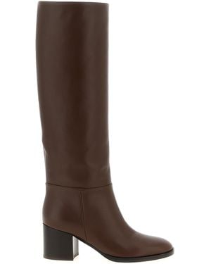 Gianvito Rossi Bottes de 'Santiago' - Marron