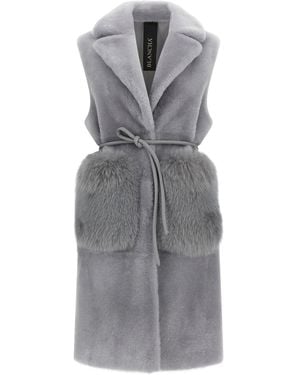Blancha 'Merino Straight Volpe Shadow' Vest - Gray