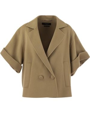 Weekend by Maxmara Navarra Virgin Wool Cape - Naturel