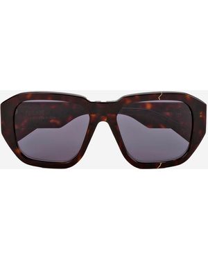 FACE HIDE Broken Cosmo Sunglasses With Logo - Black