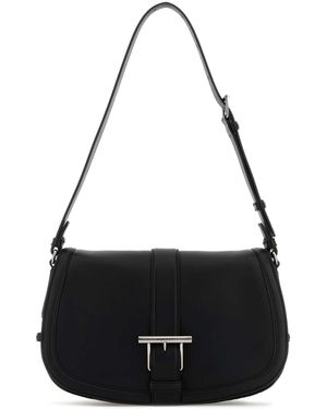 【関税&送料込】Alexander Mcqueen Black Leather Maxi Satchel McQueen Satchel bags and purses for Women | Online Sale up