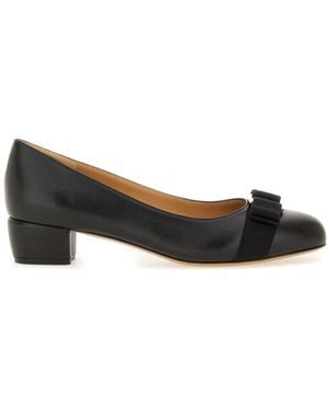 Ferragamo 'Vara' High-Heeled Shoes - Black