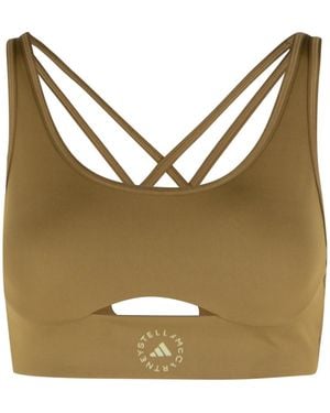 adidas By Stella McCartney Adidas von Stella McCartney Army Polyester Mischung Top - Mettallic