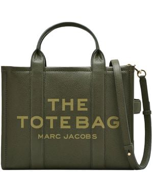 Marc Jacobs Borsa A Mano The Leather Medium Tote Bag - Green